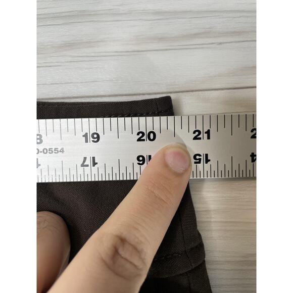 Womens Lindsay Dress Pants 18 Long Brown Stretch Trouser Bootcut Career Zip Fly - Picture 2 of 9